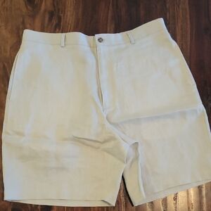 Men's 100%Linen Khaki  Shorts SZ 38 LIKE NEW